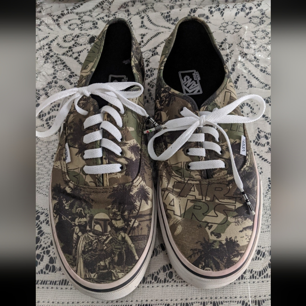 Mens Vans Star Wars Camo Sneakers Shoes Limited Edition Park Day Geek